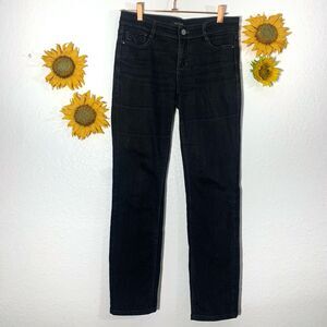 White House Black Market Slim Leg Noir Black Jeans Size 4R Womens